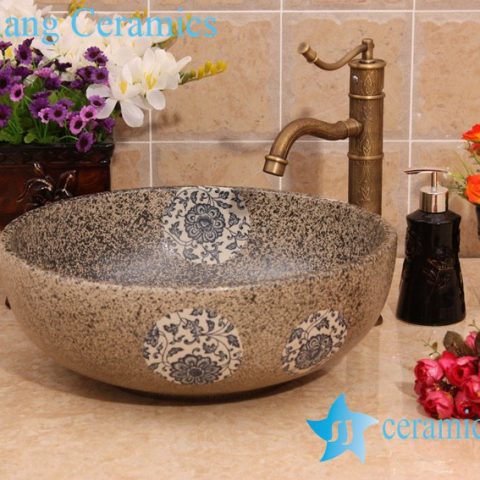 YL-O_6940 For small bathroom china ware round sink