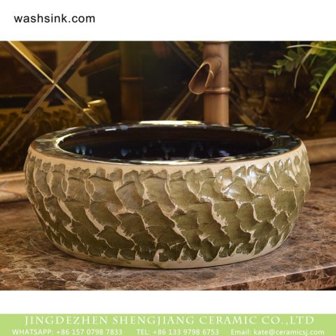 XHTC-X-1011-1 Jingdezhen wholesale special design Shengjiang factory porcelain toilet basin