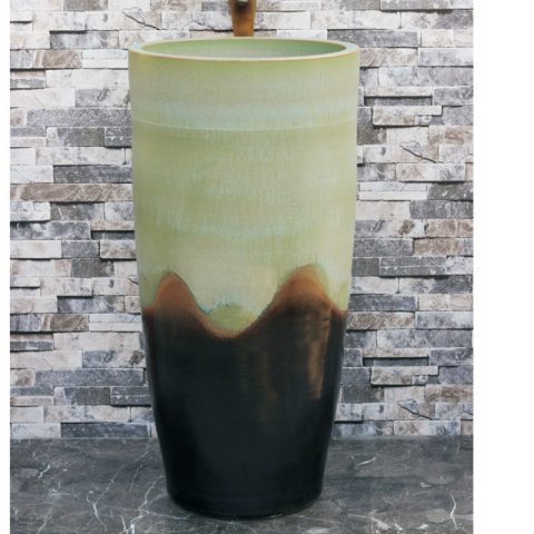 Jingdezhen factory art ceramic hand painted China style one-piece basin LJ-1001