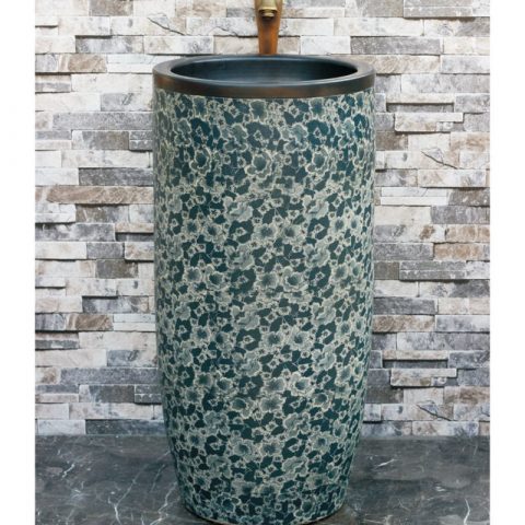 Jingdezgen factory wholesale price blue and white ceramic outdoor lavabo LJ-1017