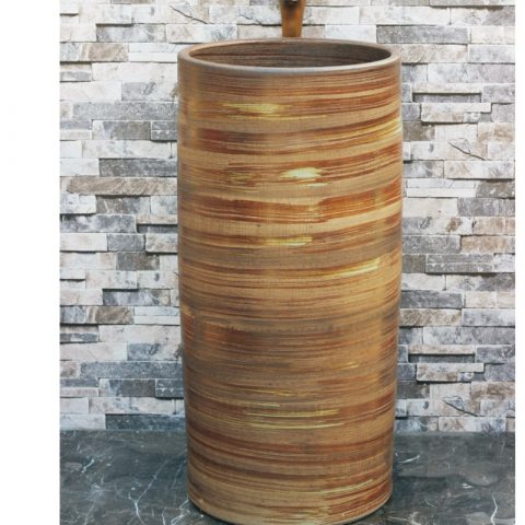 Hot sales special design wood smooth surface outdoor vanity basin LJ-1027