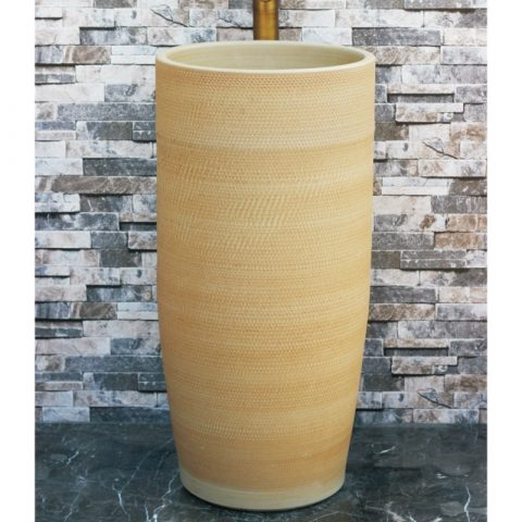 Shengjiang factory wholesale price elegant wood and light color outdoor lavabo LJ-1029