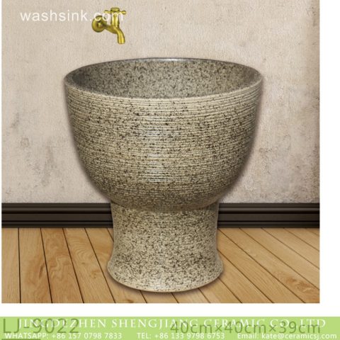 Hot sell product dark surface with black spots bathroom mop basin  LJ-9022
