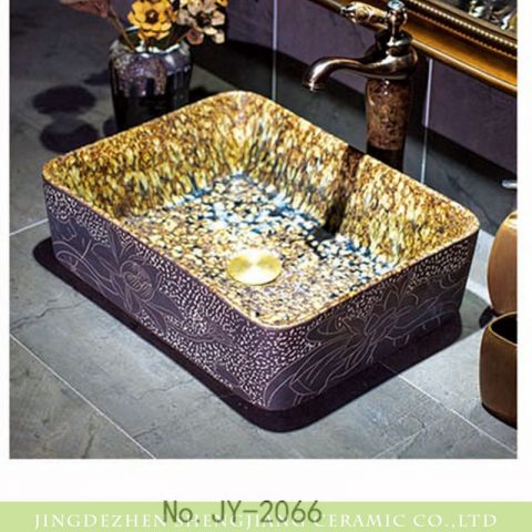 China hand painted retro luxury ceramic art basin     SJJY-1066-9