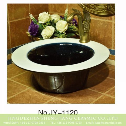 Made in China modern style black and white color straw hat shape sanitary ware    SJJY-1120-20