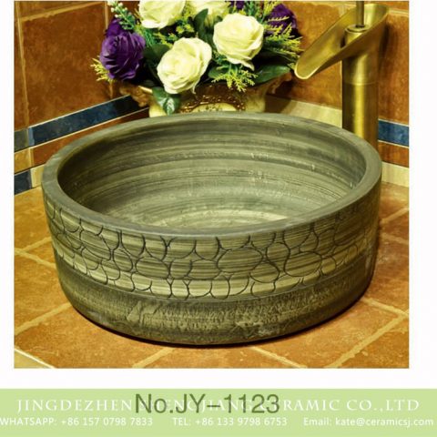 Jingdezhen wholesale antique style hand carved special pattern wash basin    SJJY-1123-20