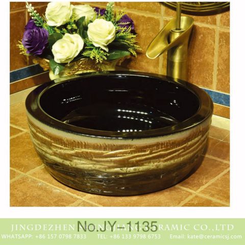 China high quality ceramic product high gloss wash sink    SJJY-1135-21