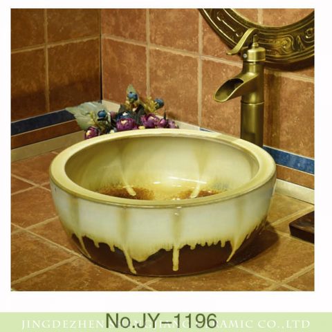 Porcelain city Jingdezhen art color glazed high gloss wash basin    SJJY-1196-27