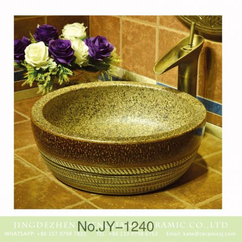 Asia online sale marble style high quality wash sink    SJJY-1240-31