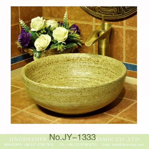 High quality porcelain durable round wash basin     SJJY-1333-39