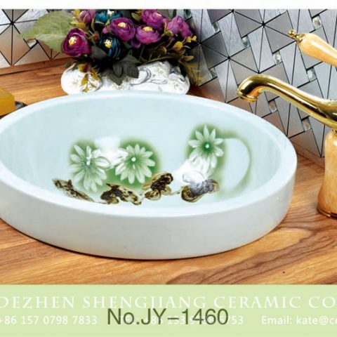 Porcelain in Jingdezhen city white art wash basin      SJJY-1460-52