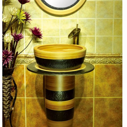 China exporter best choice wood color one piece basin      SJJY-1520-62