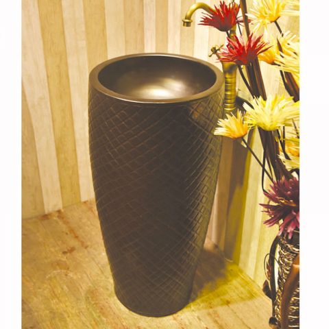 SJJY-1577-73   Factory outlet matte plain color easy clean column basin