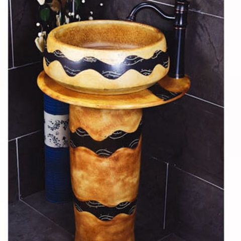 SJJY-2252-31   China online sale traditional ceramic durable column basin