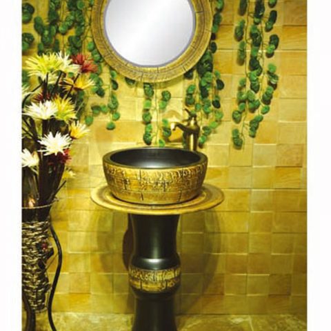 SJJY-2260-32   Matte color unique design column basin
