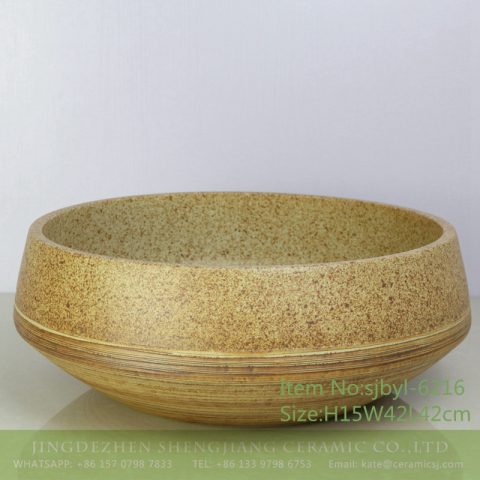 sjbyl-6216 Dark green lavatory petals overlap design bathroom wash basin Chinese ceramic jingdezhen porcelain