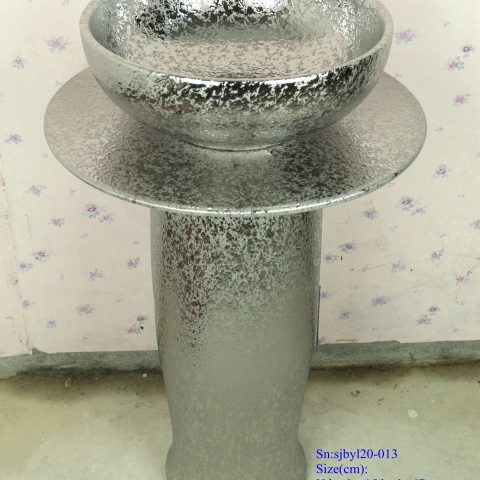 sjby120-013 Jingdezhen hand-painted river-coastal design wash basin