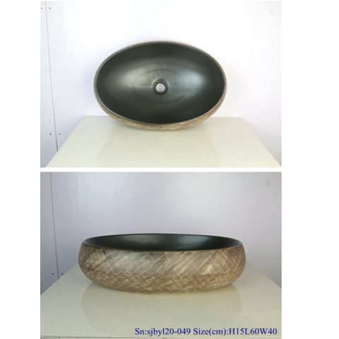 sjby120-049 Shengjiang handmade silk thread pattern washbasin