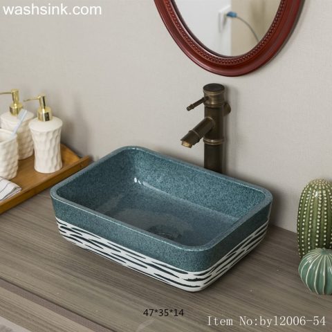 byl2006-54 Jingdezhen handmade creative pattern ceramic washbasin
