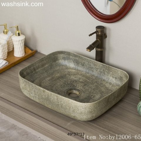 byl2006-65 Shengjiang Exquisite ceramic washbasin with creative pattern