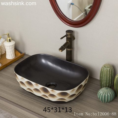 byl2006-88 Shengjiang matte Hill artistic conception ceramic washbasin